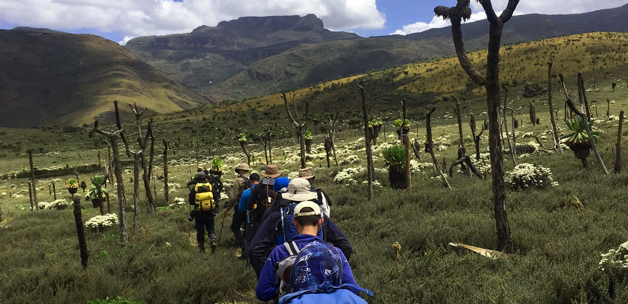 Hiking Mount Elgon. Credit: Farm Africa