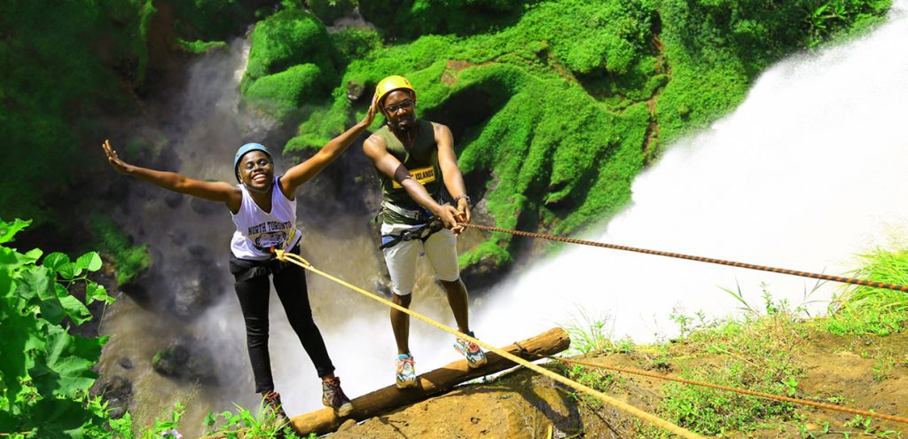 Hiking Sipi Falls on Mount Elgon. Credit: Karibu Travel Magazine