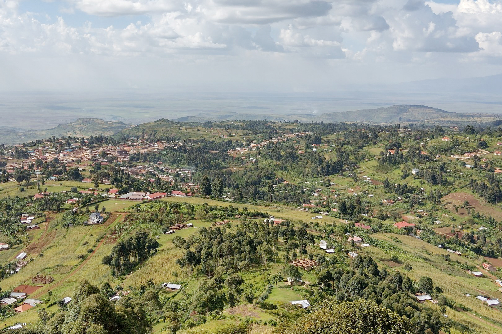An aerial view of Kapchorwa town in Eastern Uganda. Credit: Home of Friends