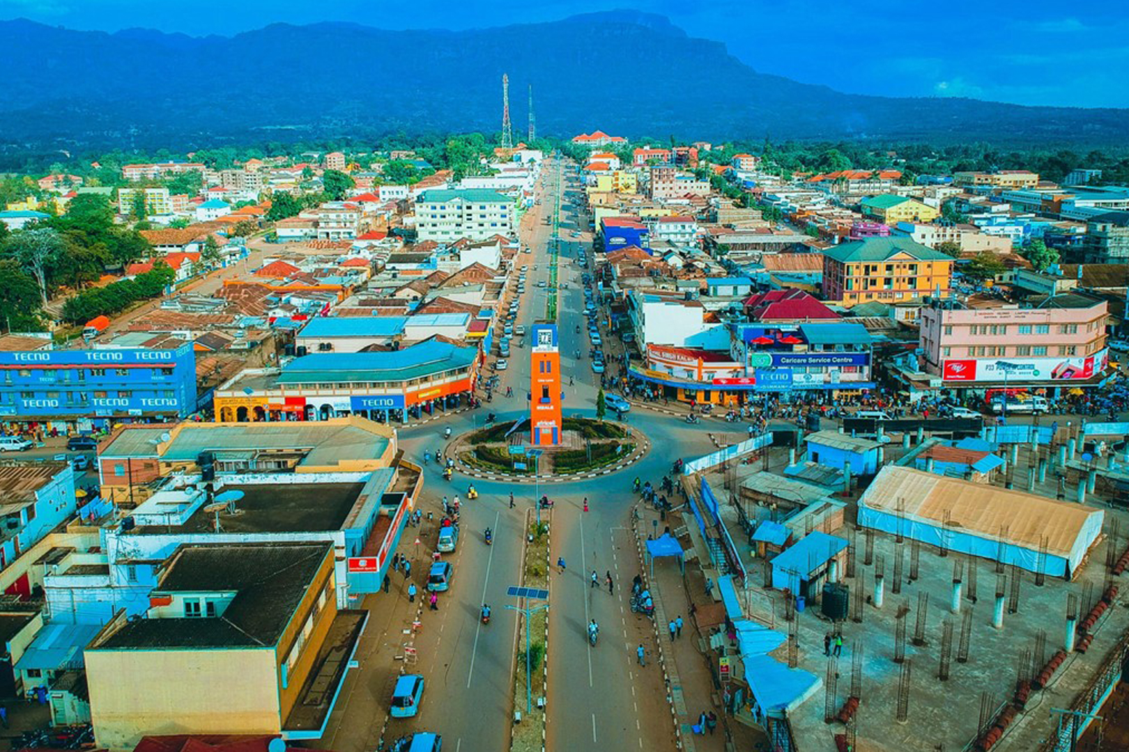 Mbale town in Eastern Uganda