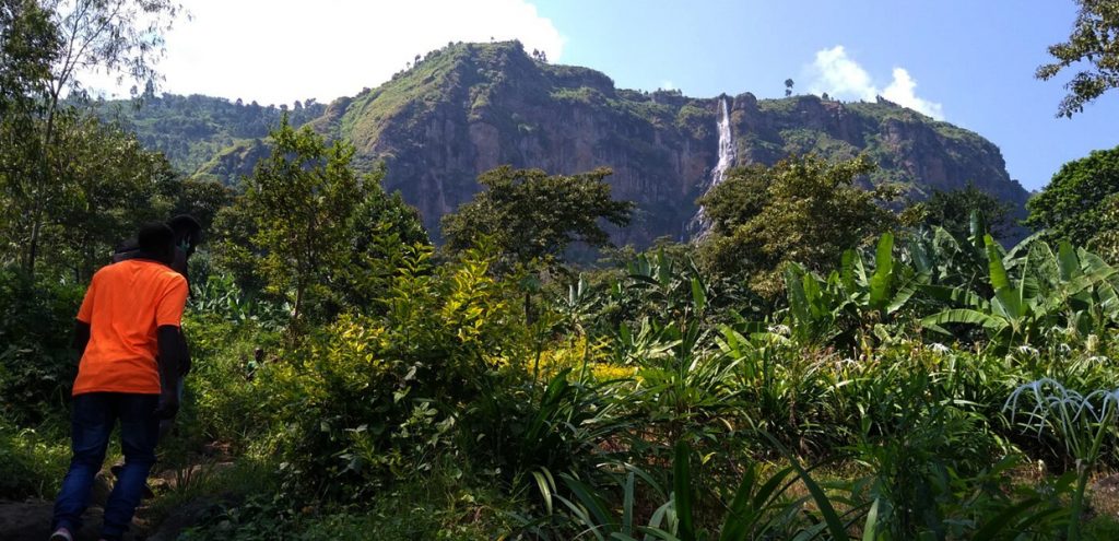 Visitors heading to Wanale ridge in Mbale, an extension of Mount Elgon. Credit: Home of Friends Guesthouse