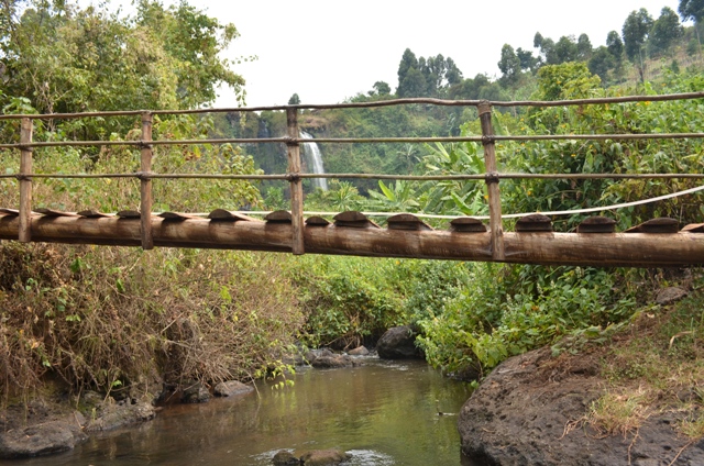 A view of the section of Sipi River, towards Sipi Falls
